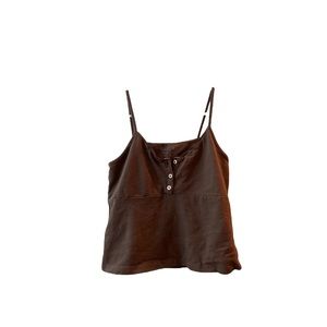 brandy melville tiffany tank in brown